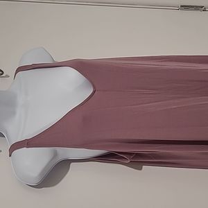 Mauve Nighttime Bliss Sleep V Neck Romper